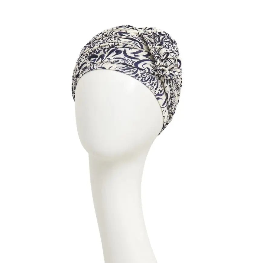 LOTUS PRINTED LINEN TURBAN (1245)