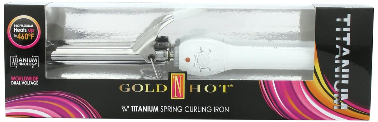 3/4" Gold N Hot Titanium Curling Iron