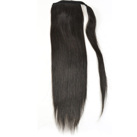 Human Hair Velcro Ponytail - Silky Straight-Thick 18"