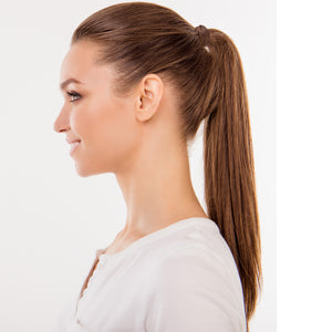 Human Hair Velcro Ponytail - Silky Straight-Thick 18"