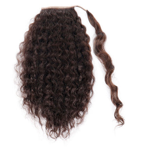 Human Hair Velcro Ponytail - European Wave-Thick-18"