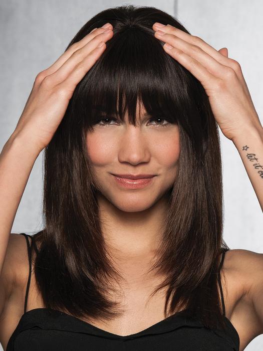 Clip-In Human Hair Bang by Hairdo