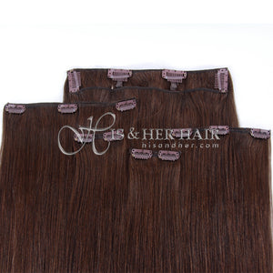 Clip Set Natural Perm Straight in 14" - 5 Pcs.