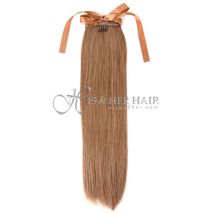 Human Hair Ponytail - Silky Straight 14"