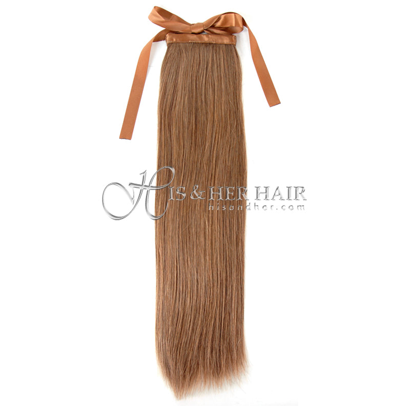 Human Hair Ponytail - Silky Straight 14"