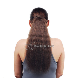 Human Hair Ponytail - European Wave 14"